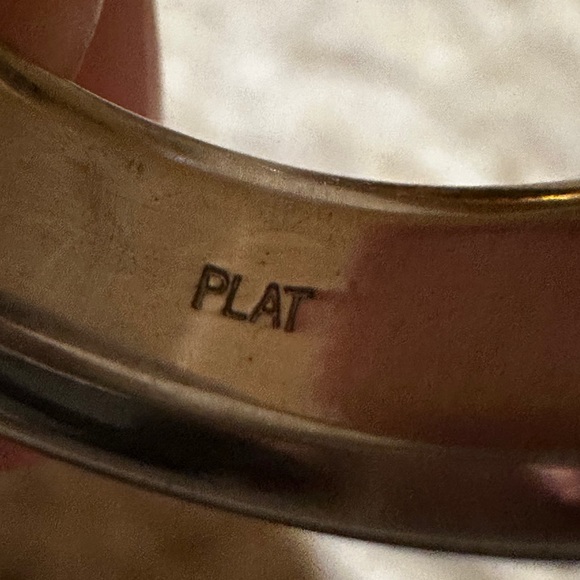 Mens Platinum Wedding Band Ring size 8.5 - Picture 5 of 5